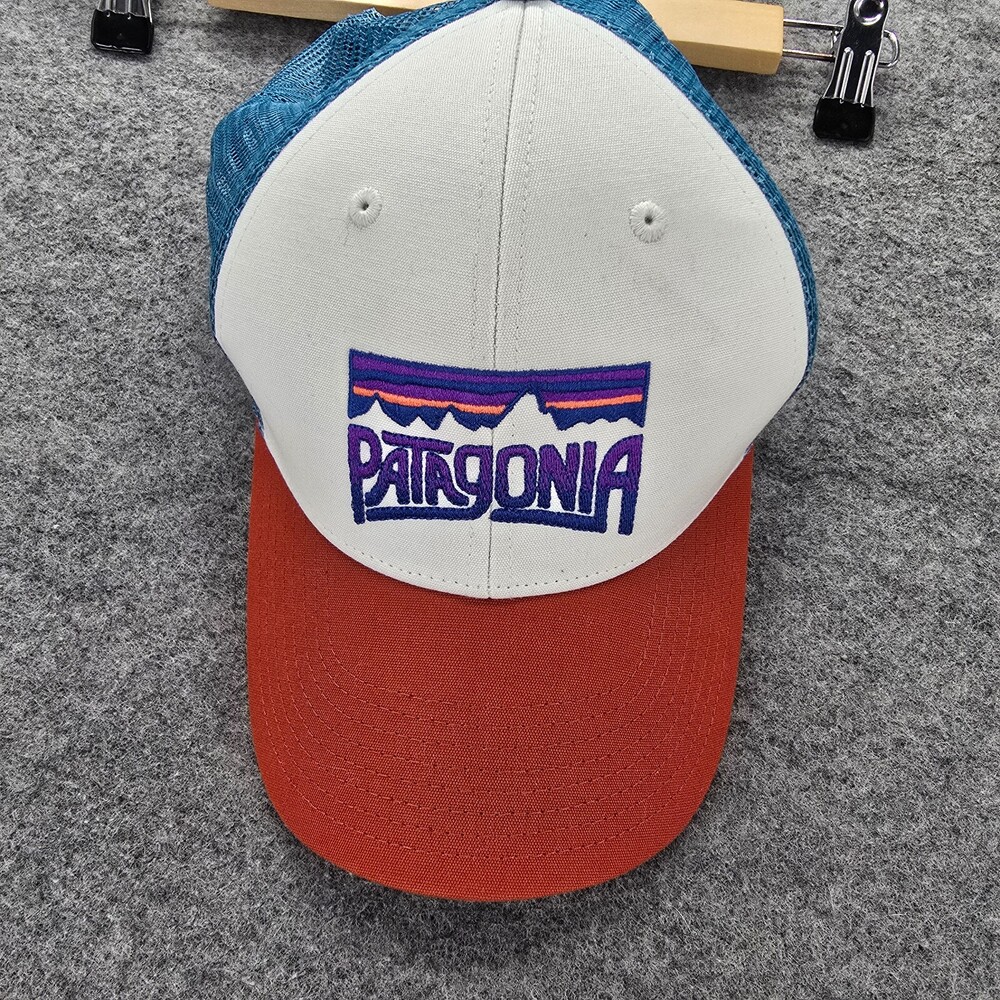 Patagonia Hat Adult Snapback Adjustable Trucker Blue Mesh